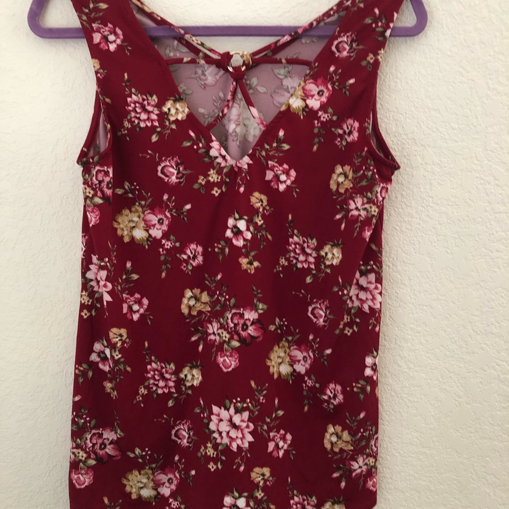 Papermoon strappy back detail sleeveless top size small